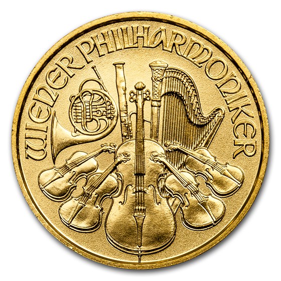 2017 Austria 1/10 oz Gold Philharmonic BU 2017 Austria 1/10 oz Gold Philharmonic BU